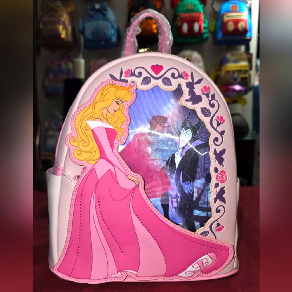 Loungefly Sleeping Beauty Aurora Lenticular Mini Backpack